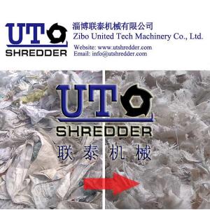 plastic jumbo bag shredder, woevn bag, package bag shredder / crusher - double shaft shredder