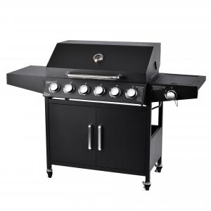 36.8kg Family Outdoor BBQ Gas Grill with Trolley and Commercial Gas BBQ Grill Machine