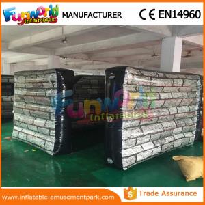 China Customized Size Waterproof Inflatable Barricade Paintball Bunker Inflatable Wall Bunker supplier