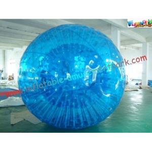Inflatable Blue Water Walking Ball , Big Kids Rolling Bubble Ball