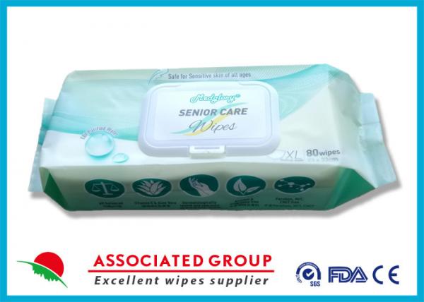 All Ages Adult Wet Wipes PH Balanced Big Size Safe Spunlace For Sensitive Skin