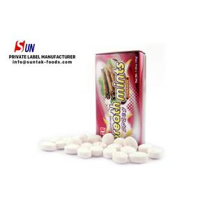 China 35g Customized Easy Taking Xylitol Press Mint Tin Box Candy For Fresh Breath supplier