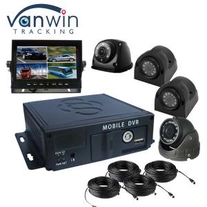 China Software gratuito Tarjeta SD FHD 4CH DVR móvil con batería recargable y supercondensador supplier