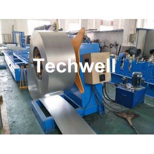 China Hydraulic Or Automatic Decoiler Machine With Automatically Uncoiling , Hydraulic Expanding , Tension supplier