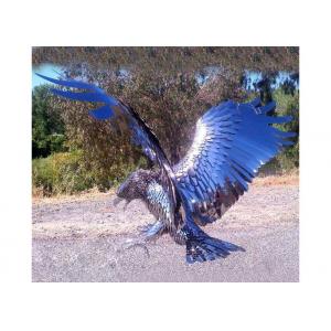 China Garden / Indoor Decoration Stainless Steel Eagle Sculpture / Eagle Statue supplier