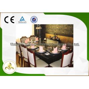 China Electromagnetic Heating Rectangle Teppanyaki Grill Table With Seven Seats supplier
