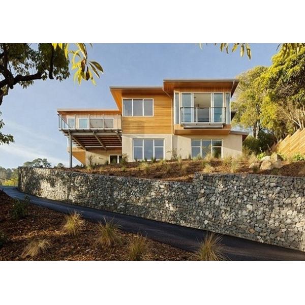 Welded Gabion Baskets With Lid Galvanized Wire Retaining Wall