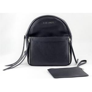 Mini Size Multi - Use Plain Black Backpack Polyester Lining With Small Purse
