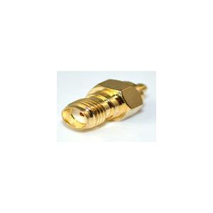 China Brass MMCX RF Coaxial Connectors SMA Female To MMCX Male Adapter supplier