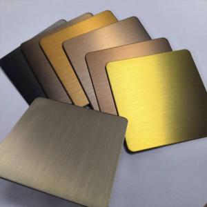 3.0mm Colored Stainless Steel Sheets Hairline Stainless Steel Plate Metal For Jewelry Making