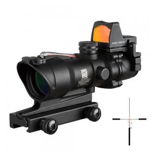 4x32 Fiber Optic ACOG Rifle Scopes With RMR Illuminated Red Dot Reflex Sight