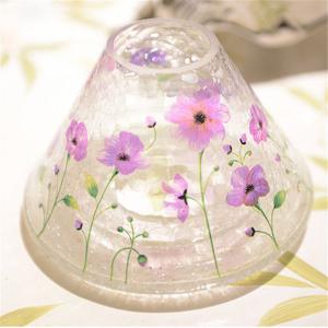 purple flower painted lampshade