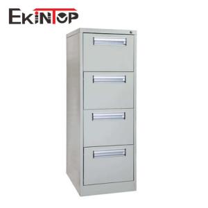 Cold Rolled Steel 4 Drawer Office Cabinet , Metal Filing Cupboard Odorless OEM