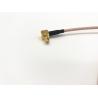 China MCX Right Angle Plug To MMCX Right Angle Plug RF Cable Assembly RG 178 wholesale