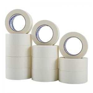 China OEM Removable Indoor Wall Crepe Paint Self Adhesive White Natural Rubber Wholesale Masking Tape supplier