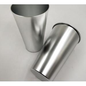 UV Coating Aluminum Drinking Cups 0.21mm Metal Disposable Cups