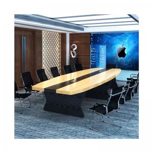 E1 MDF/MFC Melamine Board Conference Table and Chair Combination for Modern Offices