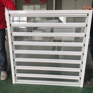 China Aluminum Glass Louver Window Adjustable Handle Air Ventilation Shutter supplier