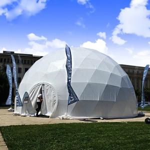 Soccer Diameter Luxury Resort 5M Geodesic Aluminum Igloo Tent