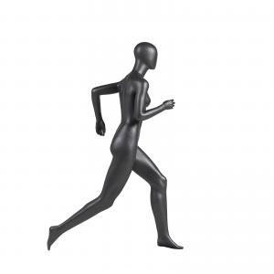 China Full Body Sports Mannequin Display Fiberglass Running Clothing Stand Female Model supplier