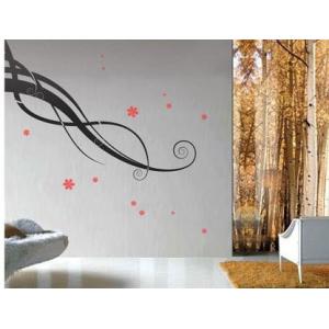 China Funky Wall Flower Stickers G044, /Decorative Wall Stickers /Decal Wall Stickers /Floral Wall Stickers supplier