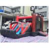 Pirate Ship Bounce Round Inflatable Combo Slide , Inflatable Bouncers For Kids