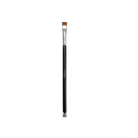 China High Quality Small Makeup Flat Definer Brush With Matte Black Wood Handle on sale