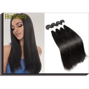 China Peruvian Remy Virgin Human Hair Extensions , Silky Straight Wave supplier