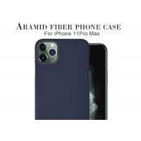 China Blue Color iPhone 11 Pro Max Aramid Fiber Case Carbon Fiber Case on sale