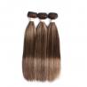 China Pre-Colored Brazilian Remy Human Hair Weave Straight Color #P4/27 Piano Color Chocolate Brown wholesale