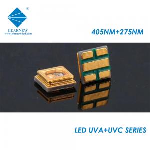 UVC UVA Series 0.5w 265-285nm 395-405nm 3535 COB SMD Chip QUARTZ GLASS LENS