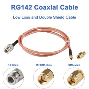 China Custom Antenna Cable Assembly RG142 RF Coaxial Cable supplier