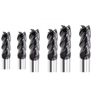 China Long Shank Carbide Square End Mill , High Performance Solid Carbide End Mills supplier