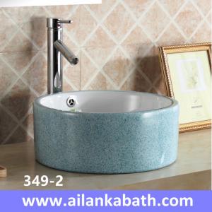 China 2016 new model fashion blue color basin rectangular shape sanitary ware  colorful art basin for bathroom supplier