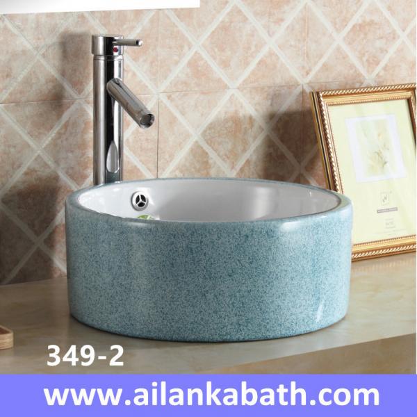 2016 new model fashion blue color basin rectangular shape sanitary ware colorful