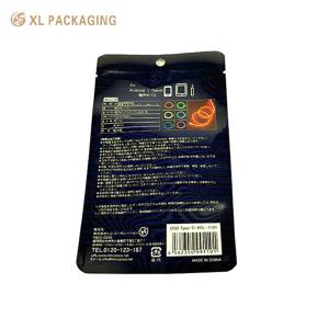 China XL Packaging Custom Paper Sticker Label Food Packaging 3.5 mil Mylar Bag with Custom Die Cut Shape and Smell Proof Design wholesale