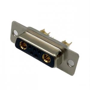 China 40AMP 7W2 D-SUB Connectors Adapter 5+2 Plug Jack Machined Pin Full Gold Flash Wire supplier