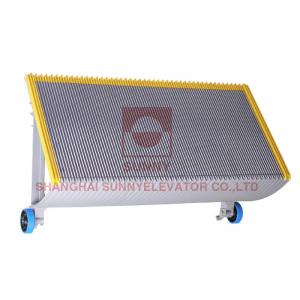 Yellow Demarcation Strip Elevator Spare Parts 1000MM Aluminum Elevator Step