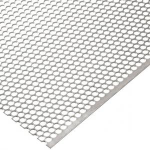 China 0.3MM Thickness 1220X2440mm Perforated Metal Plate For Loud Speaker Box Decorative supplier