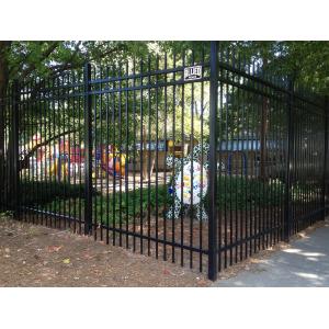 China Homes And Garden Iron Picket Fence Powder Coated Tubular Metal supplier