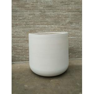 Factory sales light weight durable outdoor black light weight large round planter box for planting trees