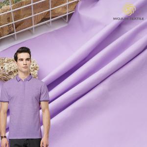 Mercerized Polo Shirt Cotton Fabric Breathable Solid Gloss Knitted Material