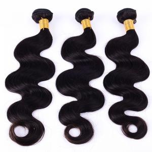 Body wave hair extensions 100 Indian virgin human hair long hair natural black color
