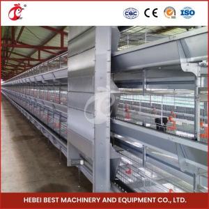 Poultry Farms 20000 Egg Laying Hens A/H Type Automatic Chicken Cage Mia