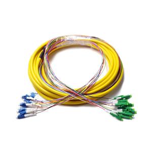 China 12 Fiber distribution break out LC/APC to LC/UPC preterminated cable Simplex For Access Networks supplier