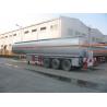 China 25 to 60 CBM Fuel Tank Truck Trailer Aluminum Alloy Stainless Steel Optional wholesale