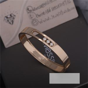 China 18K Yellow Gold Messika Move Noa Diamond Bangle Bracelet for Women supplier