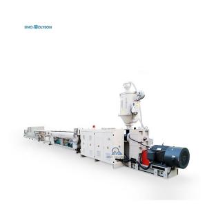 China 380V 50HZ 3Ph Automatic HDPE/PP Plastic Pipe Extrusion Line Size 20-110mm supplier