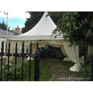 China Different Aluminum Profile High Peak Pole Tent Structure Decorated With Luxury Linings wholesale