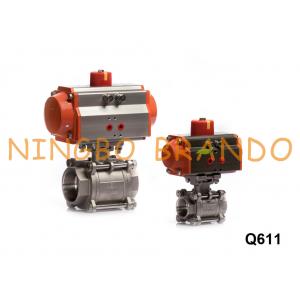 China 2 Way Pneumatic Actuator Ball Valve With Solenoid Valve Limit Switch supplier